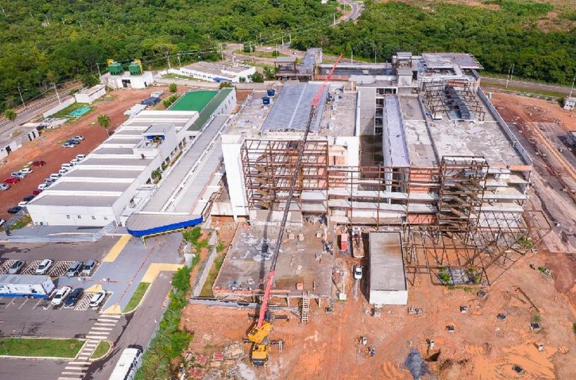 Obra do Hospital Central em Cuiabá já está 80% concluída