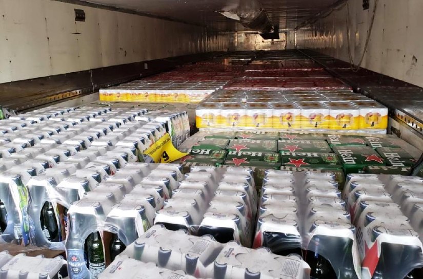 Carga de bebidas é apreendida pela Sefaz sem nota fiscal
