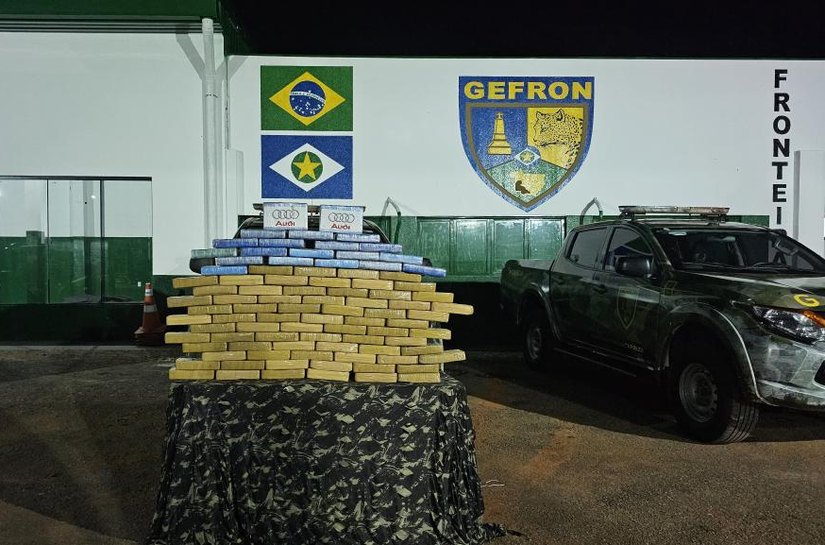 Gefron apreende 146 quilos de cocaína e causa prejuízo de R$ 2,8 milhões às facções criminosas