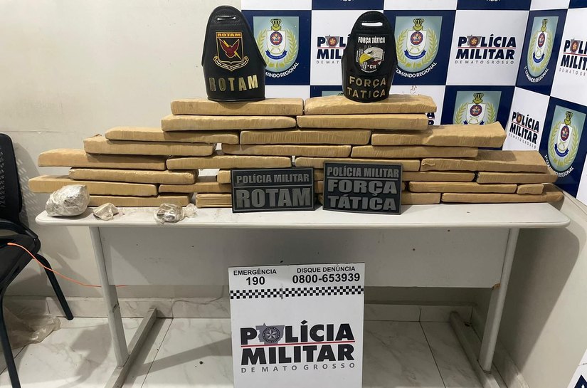 Rotam prende homem com 26 tabletes de maconha em Cuiabá