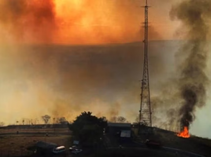 Incêndio devasta Parque Serra Azul e prefeitura decreta emergência por 180 dias