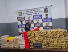 Força Tática apreende 141 quilos de drogas e causa prejuízo de R$ 2,5 milhões às facções criminosas