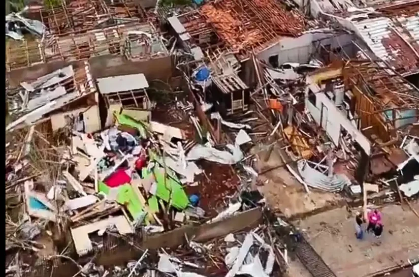 Tornado destrói 90% de cidade no Paraná e causa seis mortes