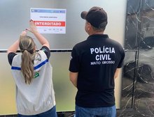 Polícia Civil e Vigilância Sanitária interditam clínica de estética em Cuiabá pela terceira vez