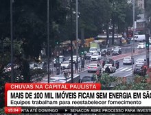 Mais de 100 mil imóveis ficam sem energia por causa de chuva em SP