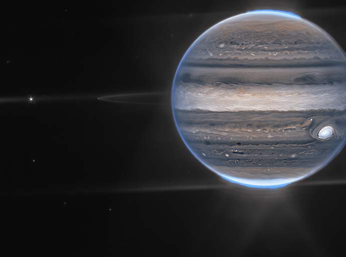Imagens de telescópio revelam detalhes inéditos do planeta Júpiter