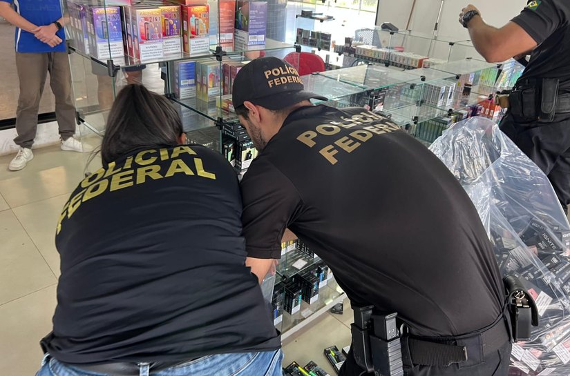 PF faz operação contra contrabvando e apreende 3 mil produtos em Cuiabá