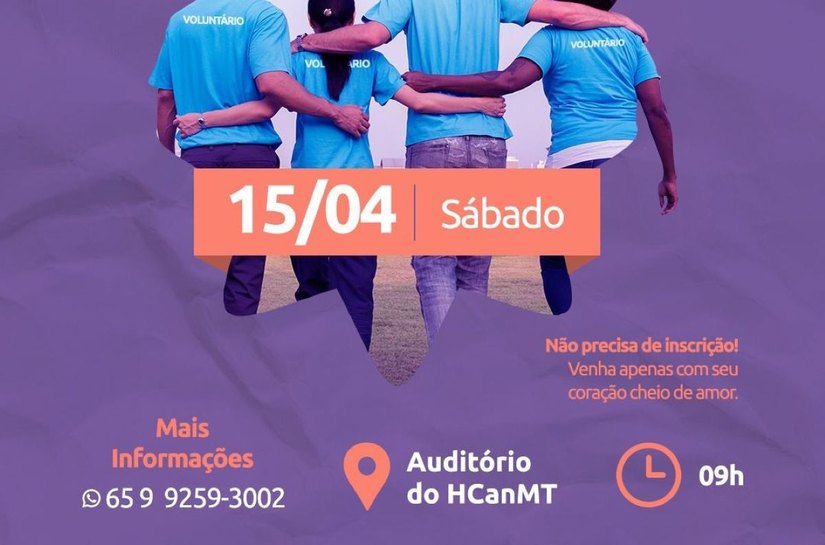 Hospital de Câncer de MT realiza treinamento de voluntários