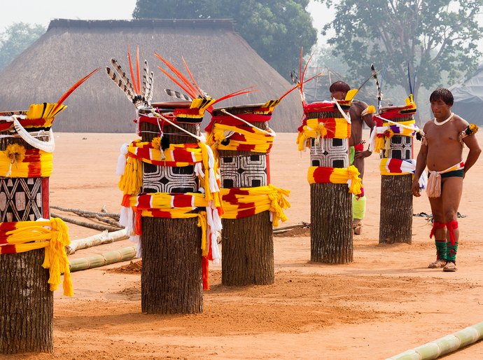 Cerimônia sagrada dos povos indígenas é realizada no Xingu