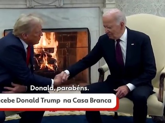 Trump se reúne com Biden em 1ª visita à Casa Branca após eleição e promete 'a transição mais suave possível'