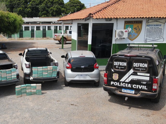 Operação conjunta da Polícia apreende 150 tabletes de pasta base de cocaína e causa prejuízo ao tráfico de R$ 2,7 milhões