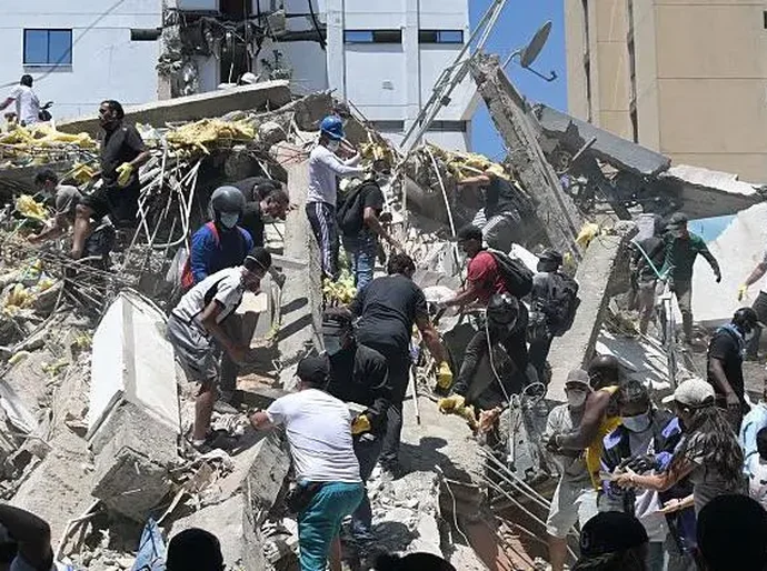 As impactantes imagens do terremoto que abalou a Colômbia