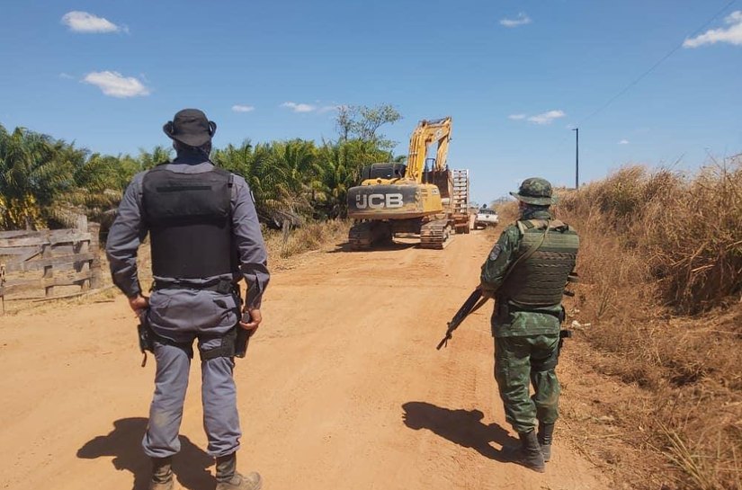 Batalhão Ambiental da PM fecha garimpo ilegal em Novo Mundo