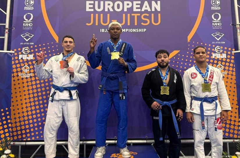 Atleta de Jiu-Jitsu da Rotam conquista medalha de ouro em campeonato europeu