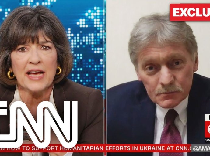 Rússia não quer ocupar Ucrânia, mas acabar com os nazistas, diz porta-voz do Kremlin à CNN