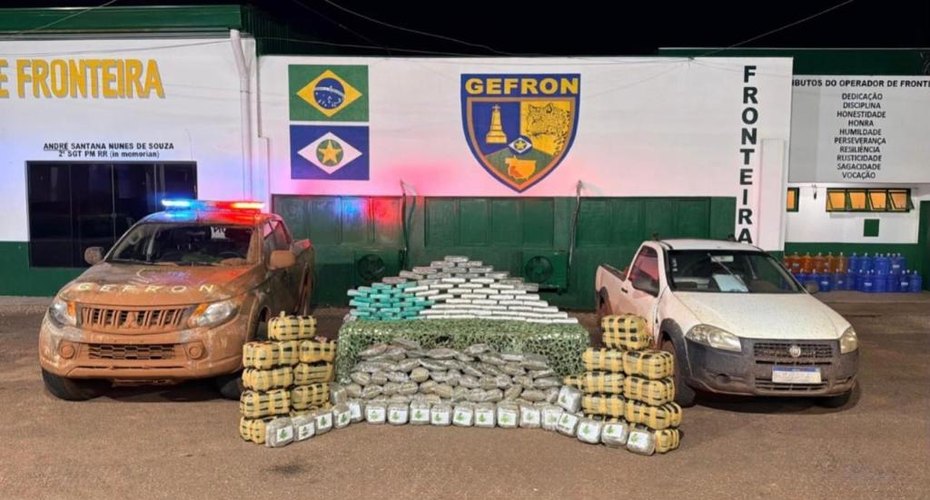 Gefron apreende 250 quilos de drogas e causa prejuízo de R$ 690 mil às facções criminosas