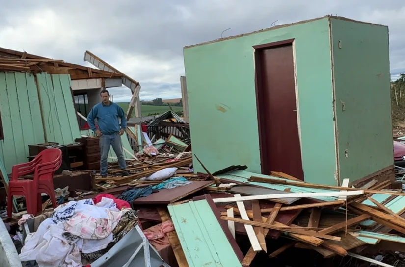 Tornado no PR atingiu nível 3 de 5 em escala de intensidade, diz governo