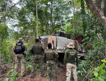 Forças de segurança realizam operação no combate a crimes ambientais na TI Sararé em MT