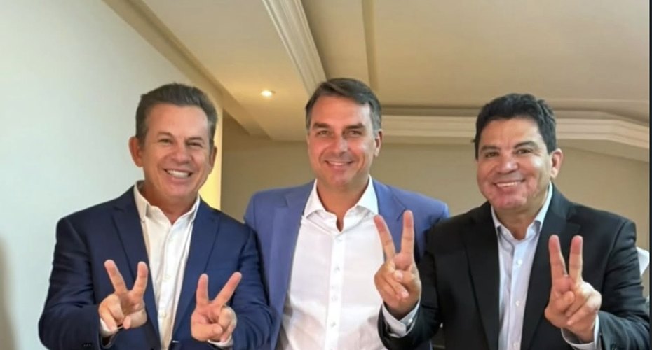 MAURO MENDES E CIDINHO ENTRAM NA LINHA DE FRENTE E SERÃO PEÇAS-CHAVE DA CAMPANHA DE FLÁVIO BOLSONARO EM MT
