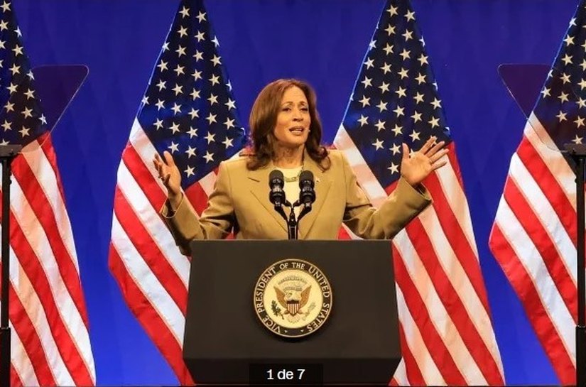 Em discurso, Kamala Harris diz que legado de Joe Biden é “incomparável”