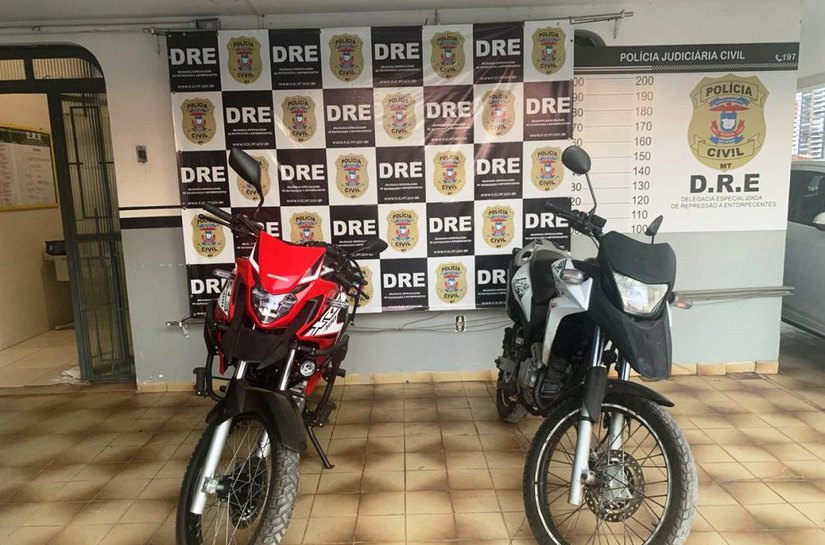 Traficante é preso em Várzea Grande com porções de drogas e motocicletas