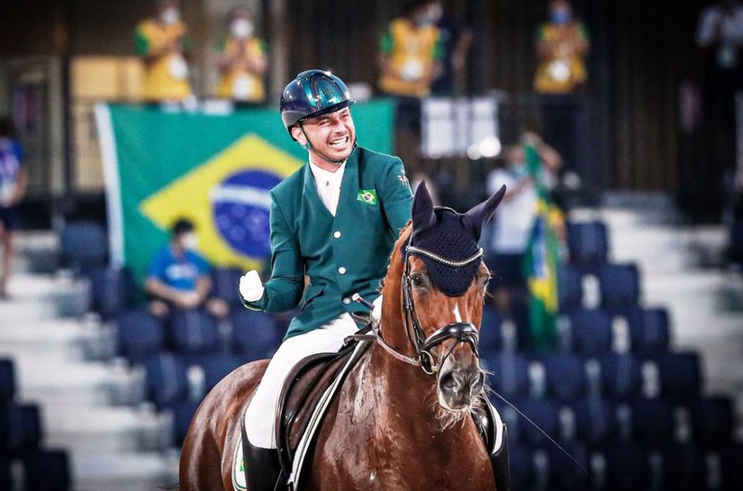 Rodolpho Riskalla é prata no hispismo adestramento na Paralimpíada