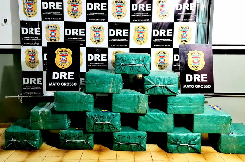 Trezentos quilos de maconha são apreendidos pela Polícia Civil no Jardim Vitória, na Capital