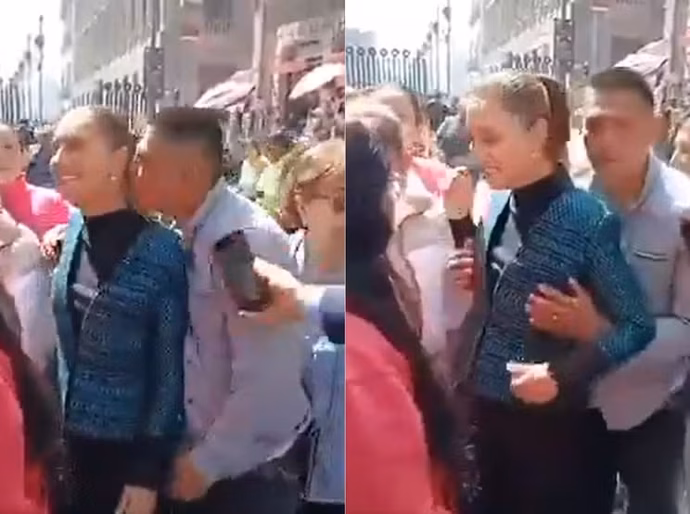 Presidente do México sofre assédio sexual na rua; 'Episódio lamentável', diz Sheinbaum