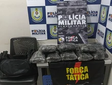 Força Tática prende mulher com 12 tabletes de supermaconha em Cuiabá