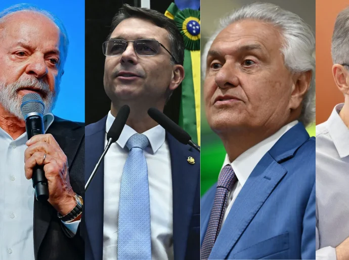 Real Time: Lula empata com Caiado e Zema em 2º turno, e vence Flávio
