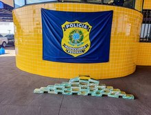 PRF apreende mais de 30 kg de cocaína em ação integrada na BR-070 em Barra do Garças,MT