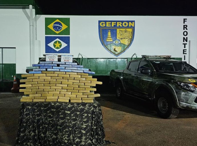 Gefron apreende 146 quilos de cocaína e causa prejuízo de R$ 2,8 milhões às facções criminosas