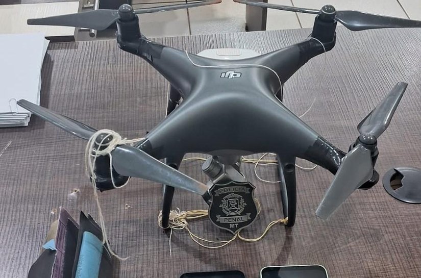 Polícia Penal abate mais um drone e evita entrada de celulares em penitenciária