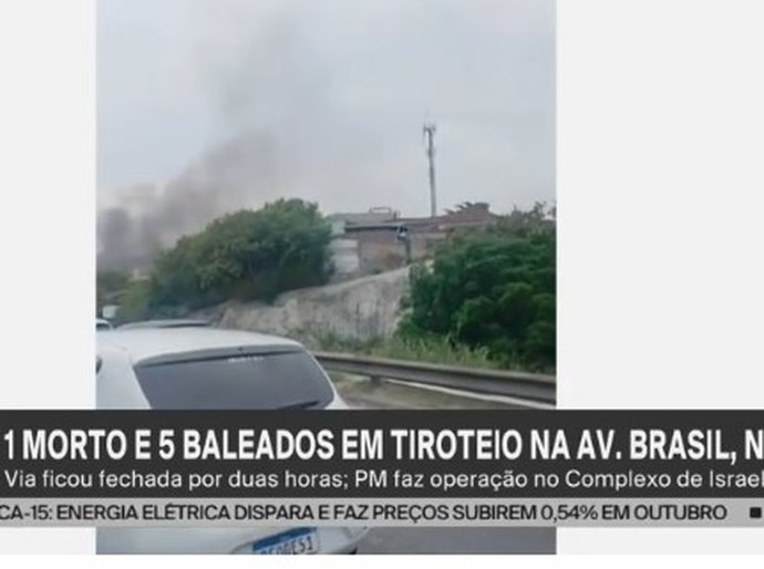 Três pessoas morrem e 2 são feridas após bandidos do Complexo de Israel atirarem contra a Av. Brasil, que fecha por mais de 2 h