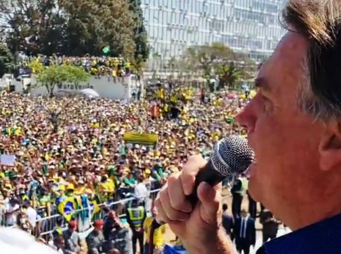 As ameaças de Bolsonaro em discurso a manifestantes no 7 de Setembro