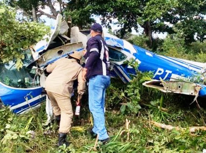 Avião monomotor faz pouso forçado no Pantanal; Não houve mortos
