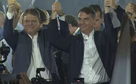 Tarcísio lança candidatura à reeleição em SP com Flávio no palco e elogios a Bolsonaro: 'Amamos seu pai'