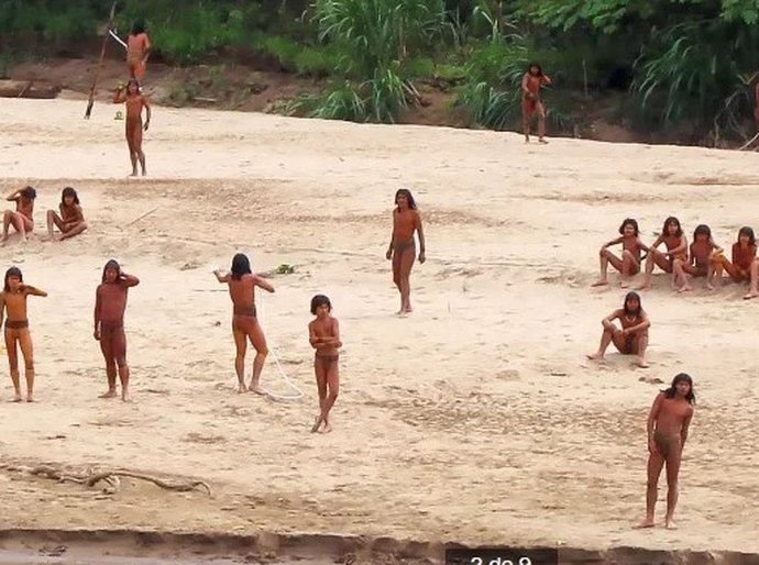 Imagens inéditas mostram tribo indígena isolada em “área perigosa” da Amazônia peruana; veja