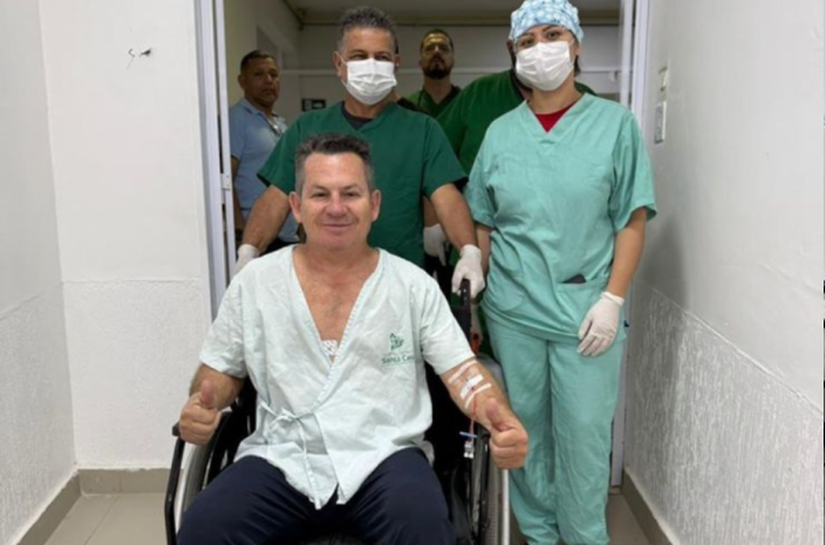 Queda, fraturas e suspeita de lesão: Mauro Mendes é internado no Sírio-Libanês em meio a tensão política