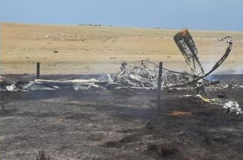 Piloto morre após queda e incêndio de avião agrícola em fazenda no interior de Mato Grosso