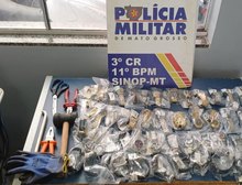 Polícia Militar prende suspeito de furtar 49 relógios e cinco correntes de ouro em shopping