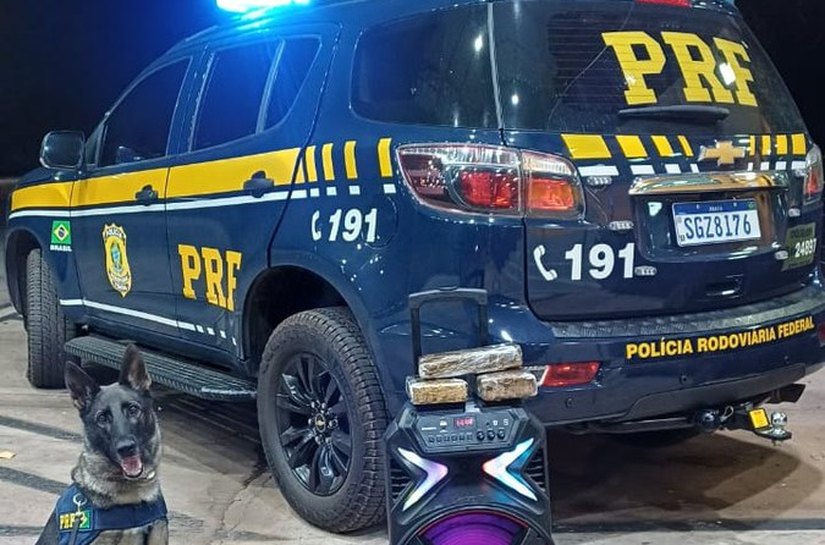PRF apreende entorpecente durante fiscalização na BR-364 em Santo Antônio do Leverger,MT