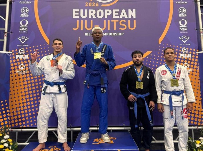 Atleta de Jiu-Jitsu da Rotam conquista medalha de ouro em campeonato europeu