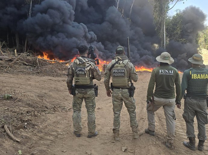 Polícia Federal, Ibama, Funai e Gefron deflagram operação na Terra Indígena Sararé