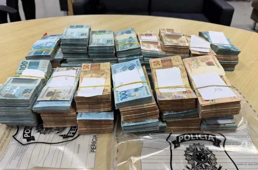 PF apreende R$ 510 mil em espécie em mala no Aeroporto de Congonhas