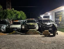 Forças de segurança apreendem 215 tabletes de entorpecentes e causam prejuízo de R$ 3,4 milhões às facções criminosas