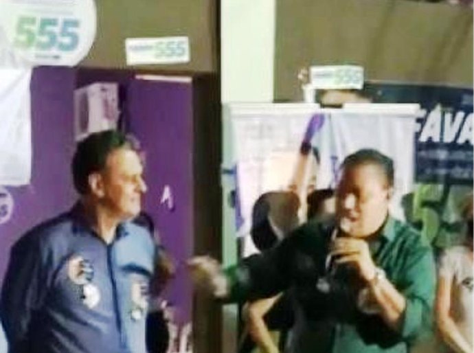 Veja Foto: Toninho de Souza cai de vez na esparrela e apoia candidatura ao Senado de Fávaro, do PSD; PSDB pede expulsão