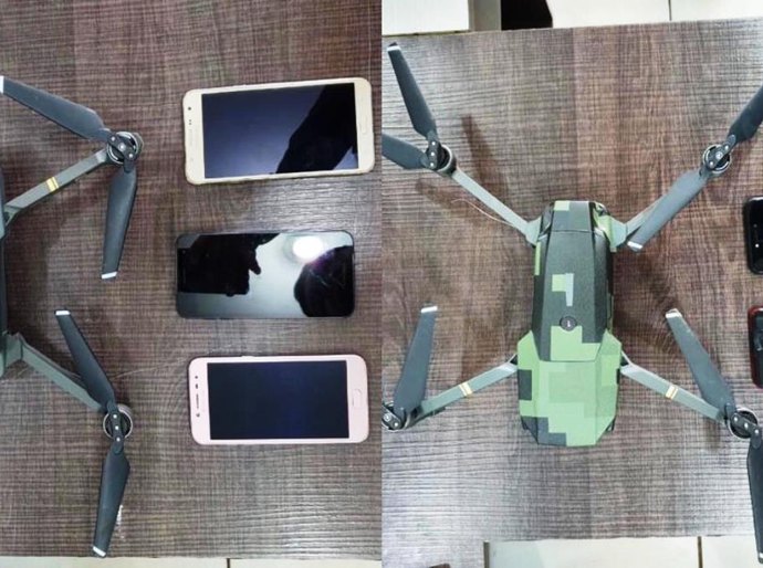 Polícia penal apreende dois drones com celulares, chips e drogas na Mata Grande