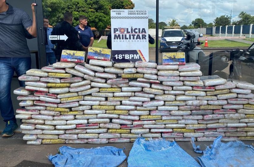 Polícia Militar apreende 229 quilos de maconha e supermaconha em Pontes e Lacerda,MT