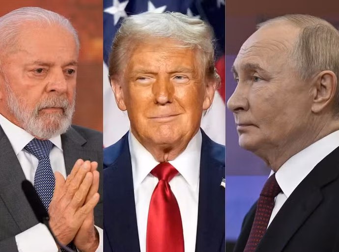 Lula critica Trump em reunião cara a cara com Putin no Kremlin